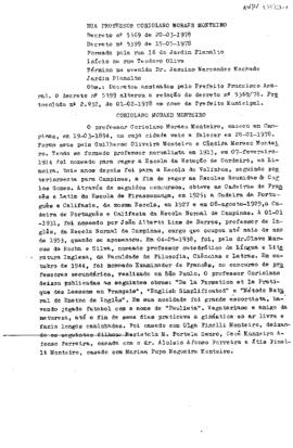 Rua Professor Coriolano Moraes Monteiro
