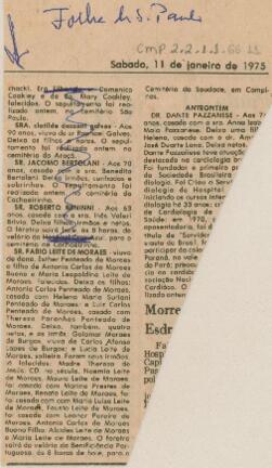 [Nota de falecimento]