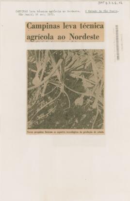 Campinas leva técnica agrícola ao Nordeste