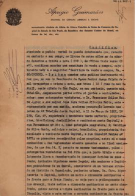 [Certidão de escritura de compra e venda]