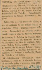[Nota de falecimento]