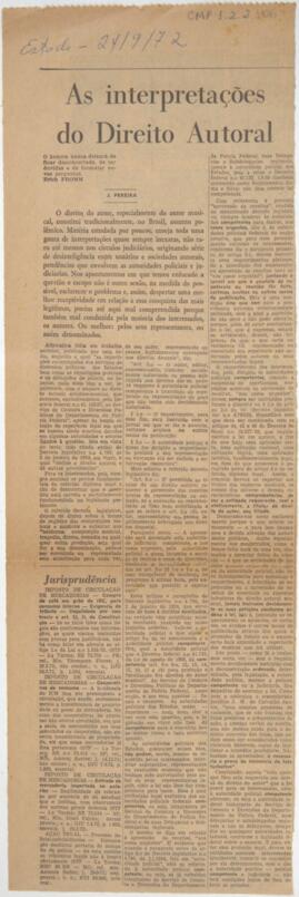 As interpretações do Direto Autoral