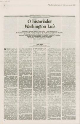 O historiador Washington Luís