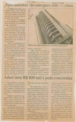 Apartamentos são entregues sem escritura