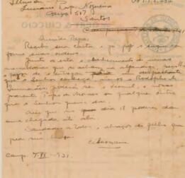 [Carta pessoal]