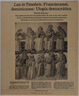 Lux in Tenebris. Franciscanos, dominicanos: Utopia democrática
