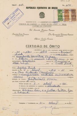 Certidão de óbito