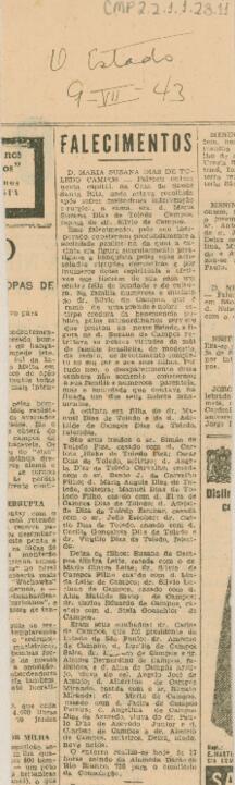 [Nota de falecimento]