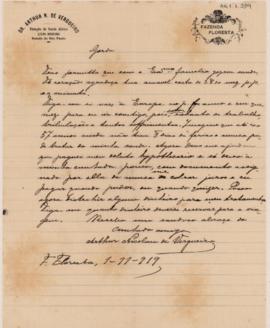 [Carta de pedido de esclarecimento]