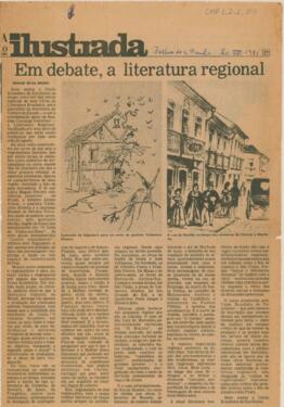 Em debate, a literatura regional