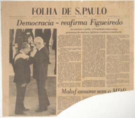 Democracia - reafirma Figueiredo