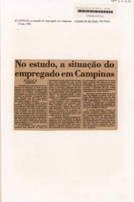 No estudo, a situação do empregado em Campinas