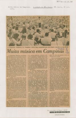 Muita música em Campinas