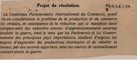 Projet de résolution