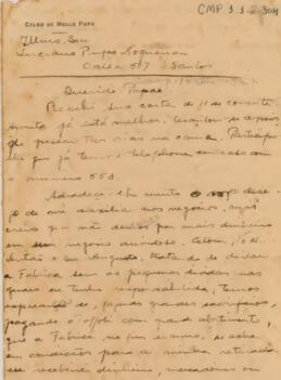 [Carta pessoal]