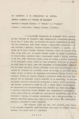 Os sarmentos e os jornalistas da família