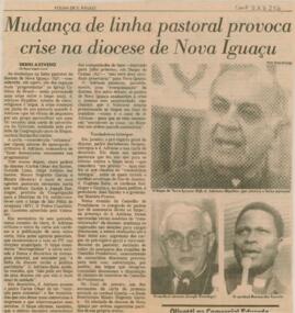 Mudança de linha pastoral provoca crise na diocese de Nova Iguaçu