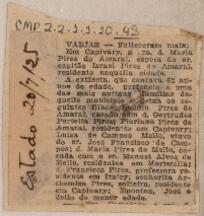 [Nota de falecimento]