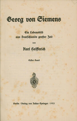 Ein Lebensbild aus Deutschlands großer Zeit von Karl Hellferich