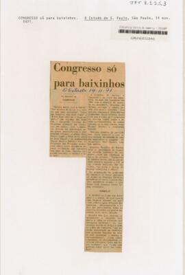 Congresso só para baixinhos