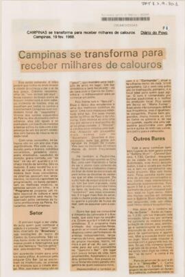 Campinas se transforma para receber milhares de calouros