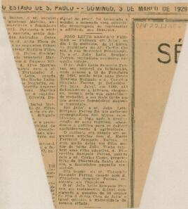 [Nota de falecimento]