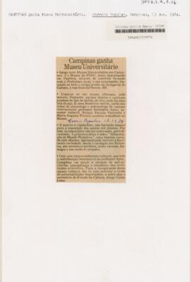 Campinas ganha Museu Universitário