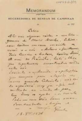 [Carta de encaminhamento]