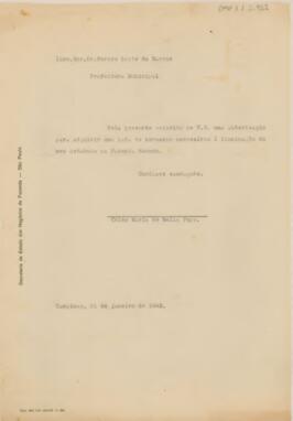 [Carta de pedido de autorização]