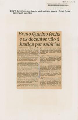 Bento Quirino fecha e os docentes vão à Justiça por salários