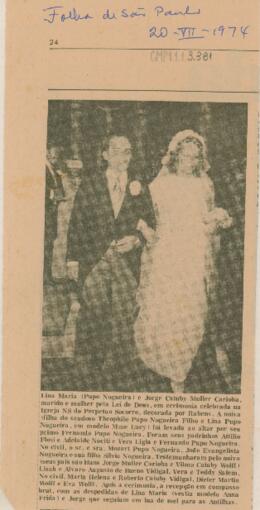[Lina Maria Pupo Nogueira e Jorge Caiuby Muller Carioba]