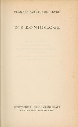 Die Königsloge