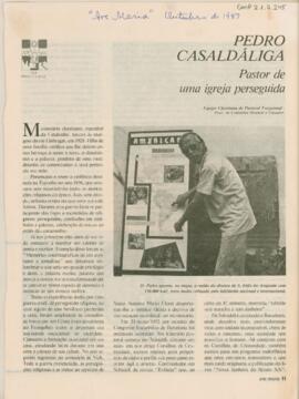 Pedro Casaldáliga: pastor de uma igreja perseguida