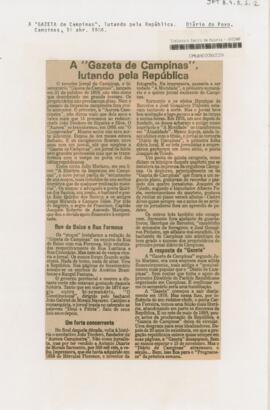 Francisco Quirino e a Gazeta de Campinas