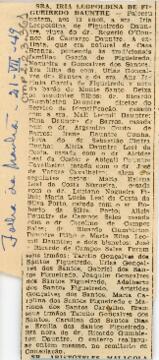 [Obituário de Iria Leopoldina de Figueiredo]