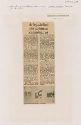Arte plástica dos médicos campineiros