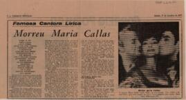 Morreu Maria Callas