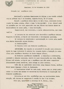 Circular de Encaminhamento