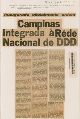 Campinas integrada à Rêde Nacional de DDD