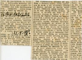 [Obituário de Coriolano Gomes de Matos]