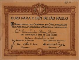 Ouro para o bem de São Paulo