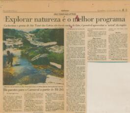 Explorar natureza é o melhor programa