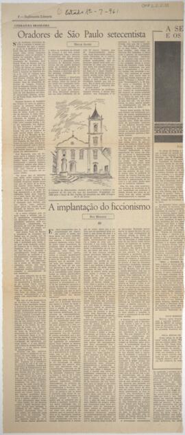 Oradores de São Paulo setecentista