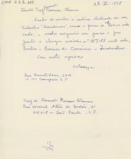 [Carta de pedido de publicação]