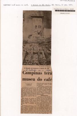 Campinas terá museu do café