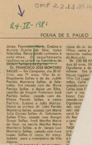 [Nota de falecimento]