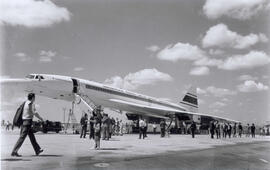 [O avião Concorde no Aeroporto Internacional de Viracopos]