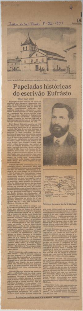 Papeladas históricas do escrivão Eufrásio