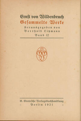 Gesammelte Werke (Band 12)