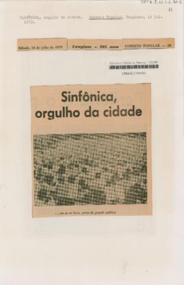 Sinfônica, orgulho da cidade